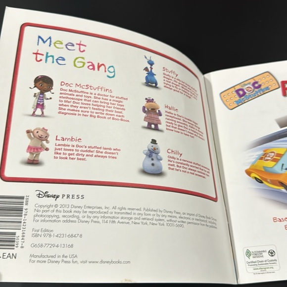 Doc McStuffins: Run-Down Racecar - Softcover Children’s Book - Picture 3 of 6